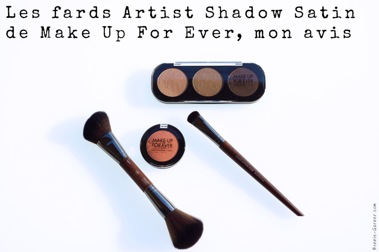 Les fards Artist Shadow Satin de Make Up For Ever, mon avis